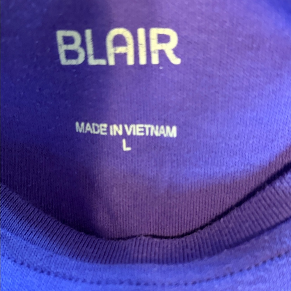 Blair Women’s Long-Sleeve Tees in Teal, Purple & Lavender - Picture 2 of 4